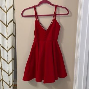 short red homecoming dress